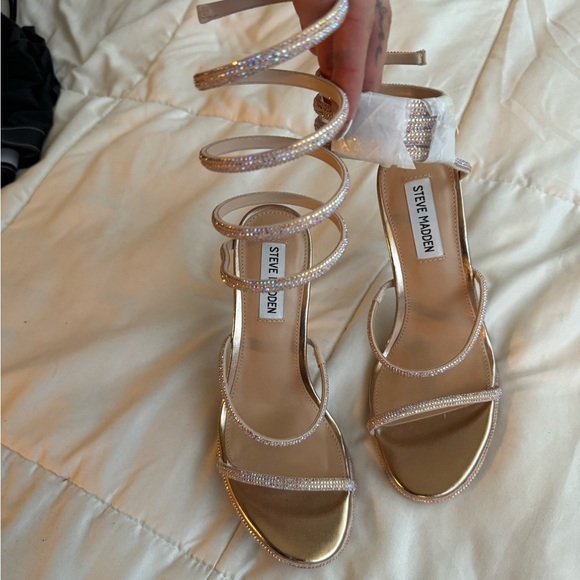 Steve Madden Wrap Exotica Sandal Wrap Heels - Picture 6 of 15